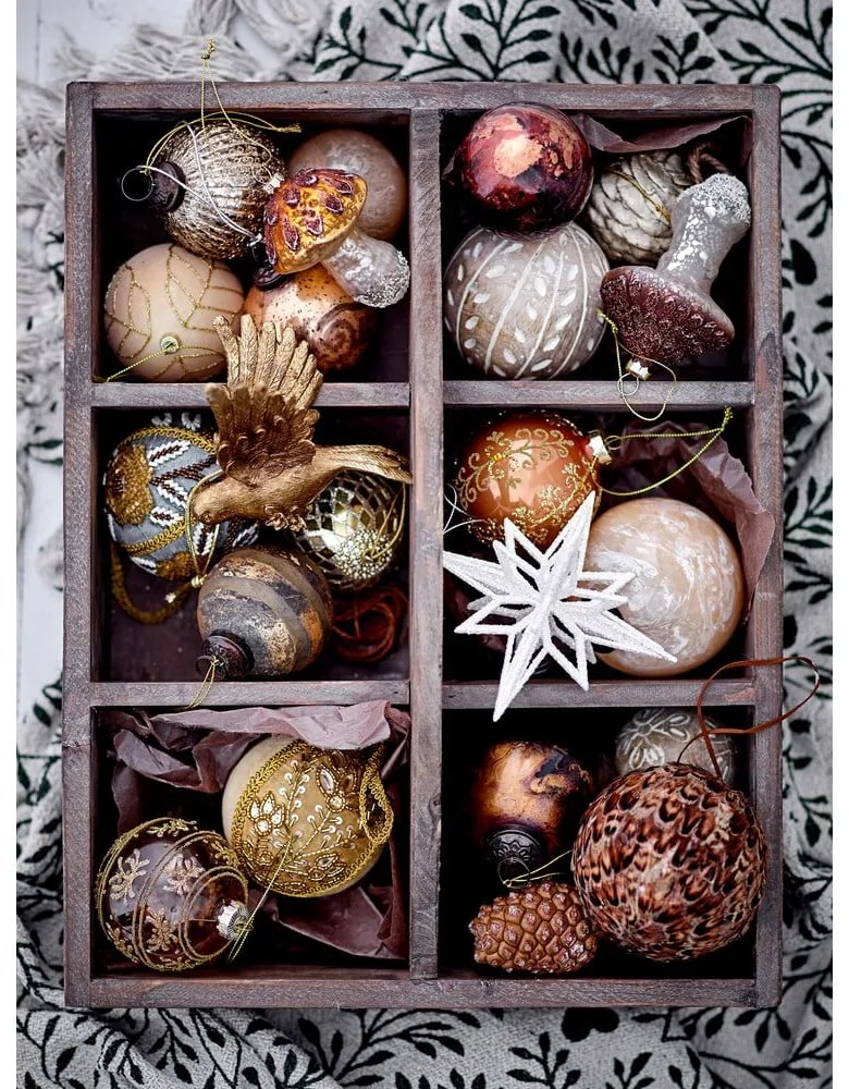 Glob de Crăciun din sticlă ø 8 cm Ciri – Bloomingville