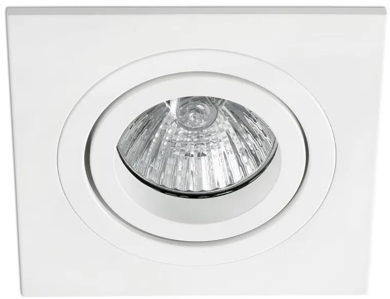 Rama spot directionabil, incastrabil, alb, dim. 9,2x9,2cm RADON-C, 43396