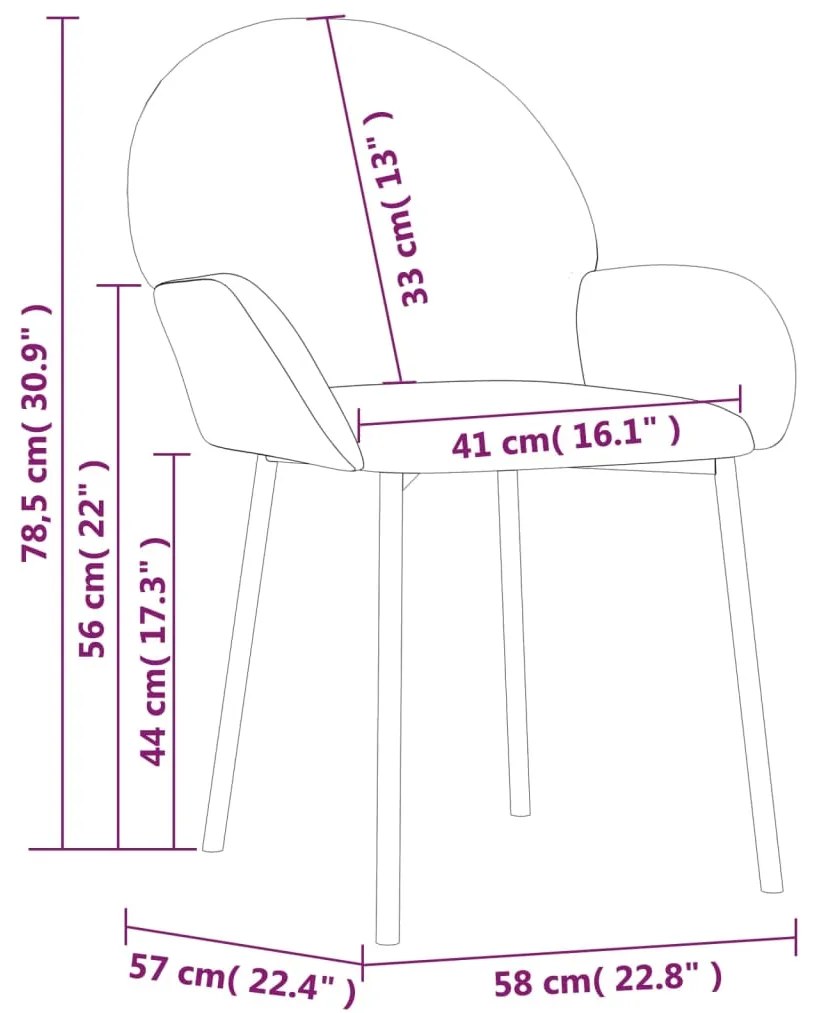 Scaune de bucatarie, 2 buc., cappuccino, piele ecologica 2, Cappuccino