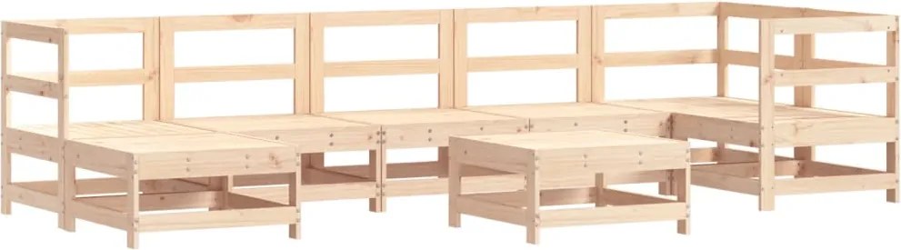 vidaXL Set mobilier de grădină din 8 piese, lemn masiv de pin