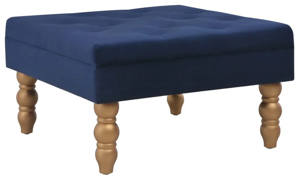 vidaXL Taburet, bleumarin, 60x60x36 cm, catifea