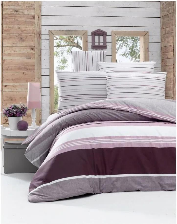 Lenjerie de pat din bumbac ranforce Savoy, 140 x 200 cm, violet
