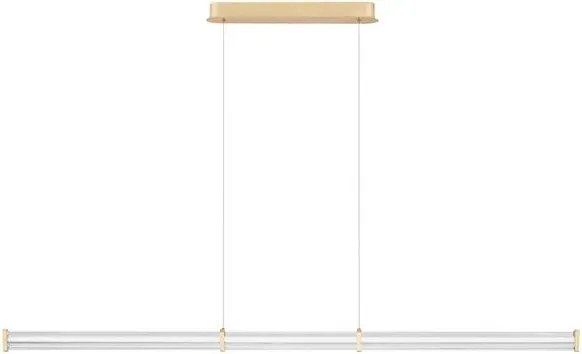 Lustra LED 3000K suspendata design liniar PHEME auriu periat