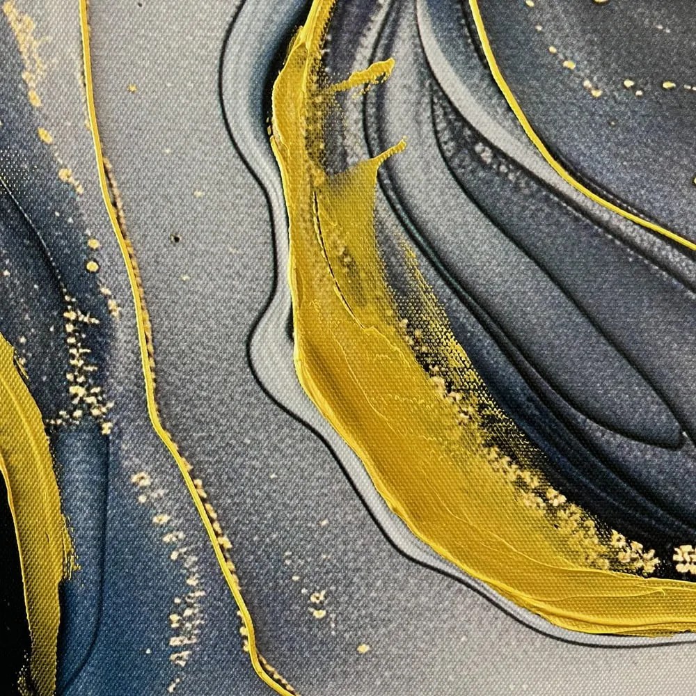 Tablou cu detalii pictate manual 70x100 cm Sky – Styler