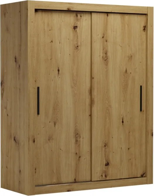 Dulap cu usi glisante 160x200 cm, Modi, ADRK Furniture (Culoare: Artisan)