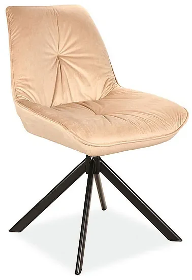 Scaun pivotant design modern Boogie I Velvet bej