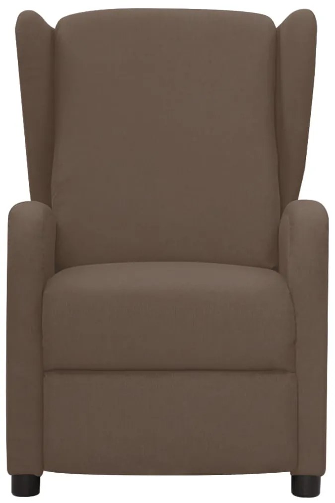 342309 vidaXL Fotoliu rabatabil, gri taupe, material textil