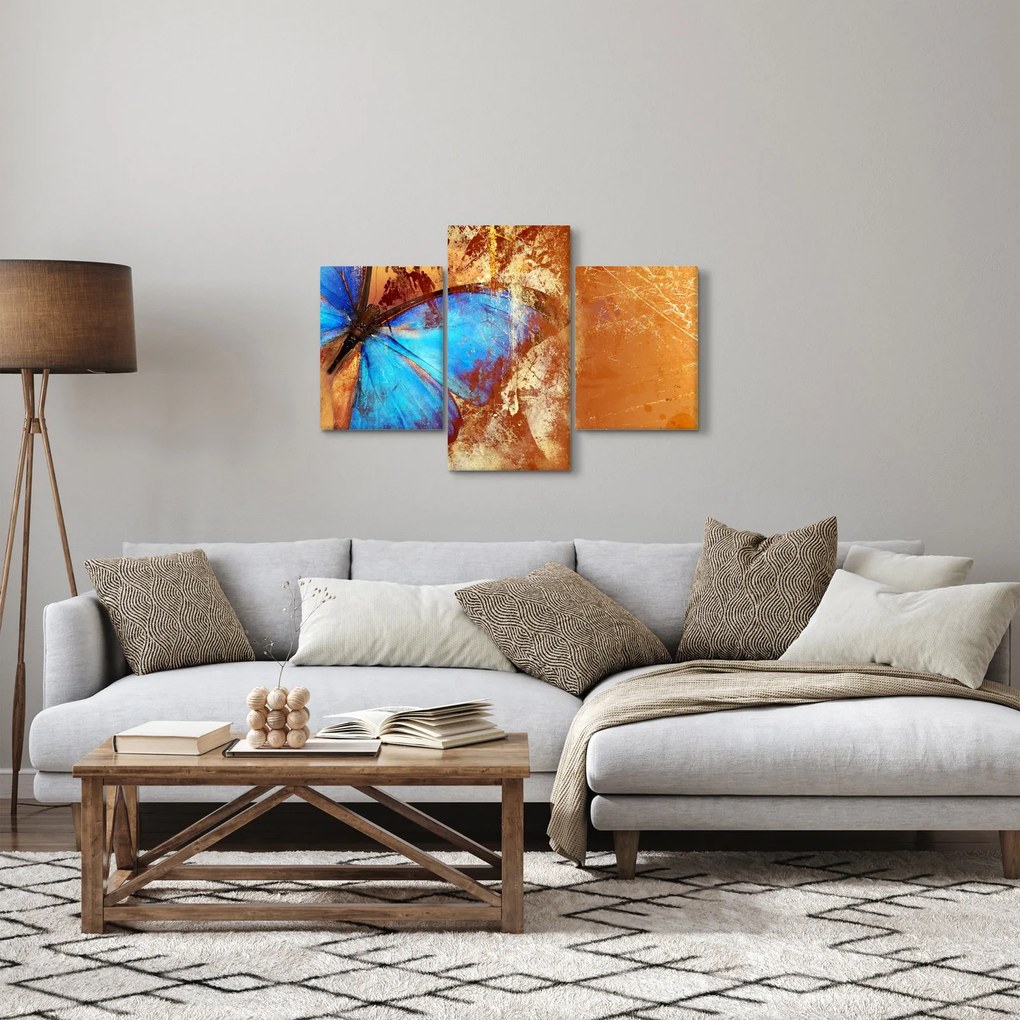 Tablou - Fluture albastru (90x60 cm)