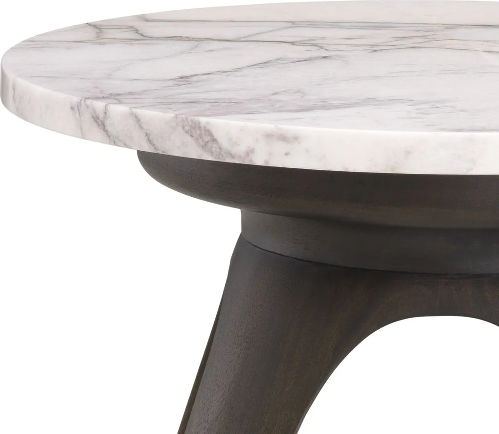 Masuta laterala design LUX cu blat din marmura italiana Borre 40cm