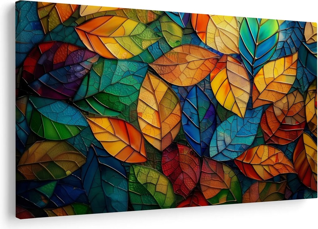 Tablou - Mozaic din frunze (90x60 cm)