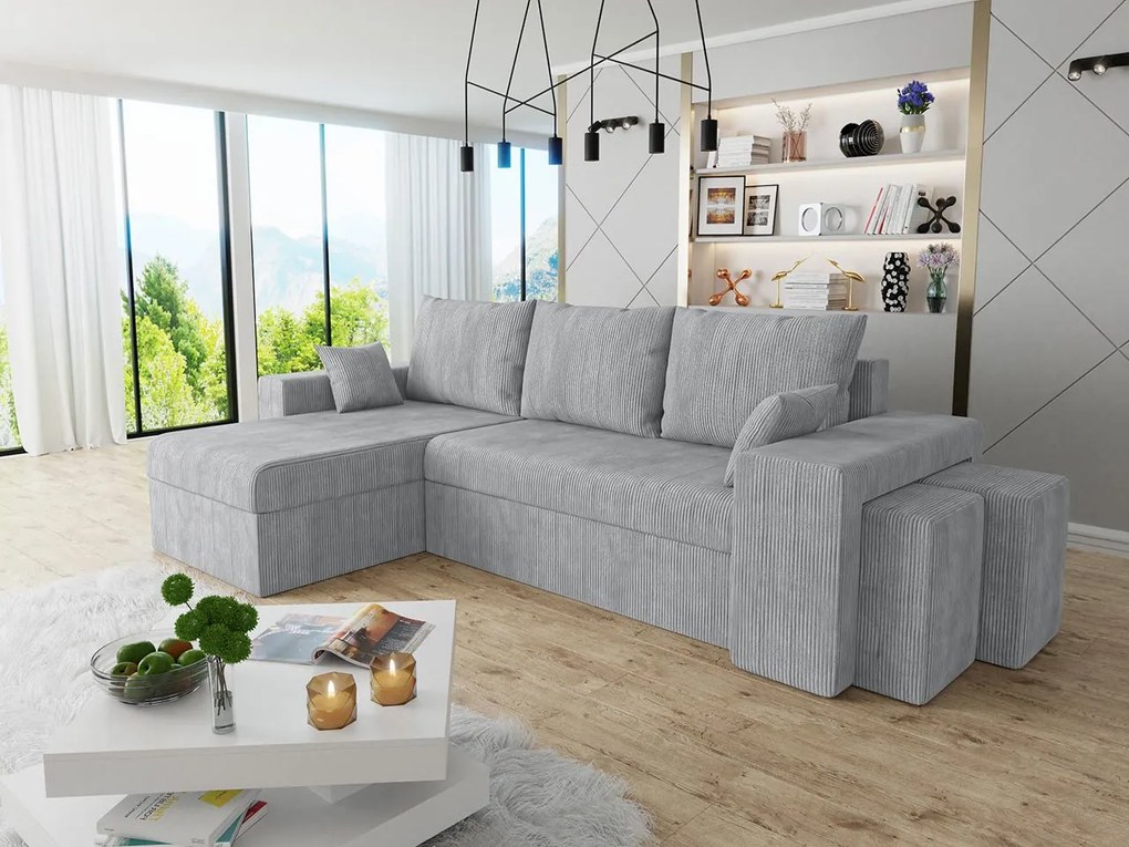 Colțar Terazuno S (Gri) (cu sp. depozitare). Promo -16%. 1105252
