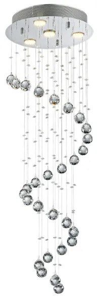 LUXERA 62410 - Lustra aplicata de cristal COIL 4xGU10/50W/230V