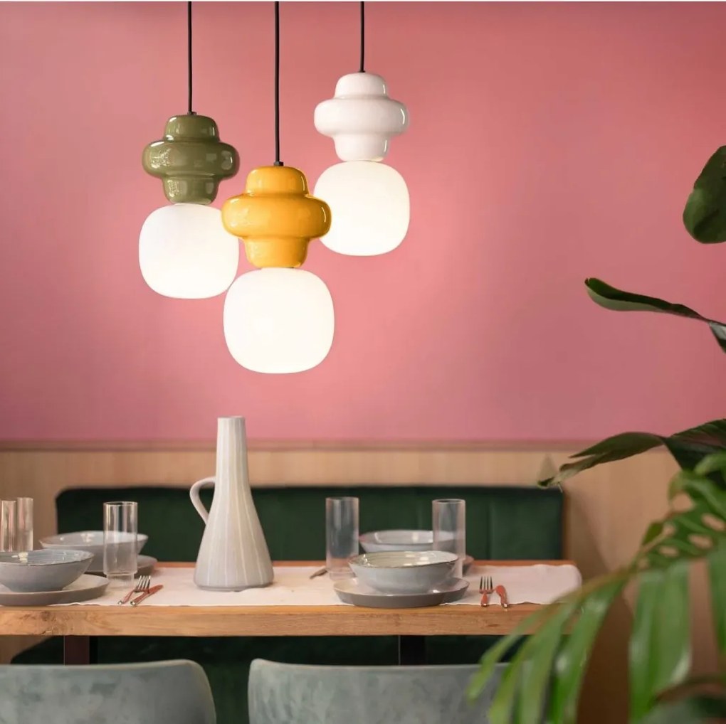 Lustra din ceramica design italian realizata manual Copacabana