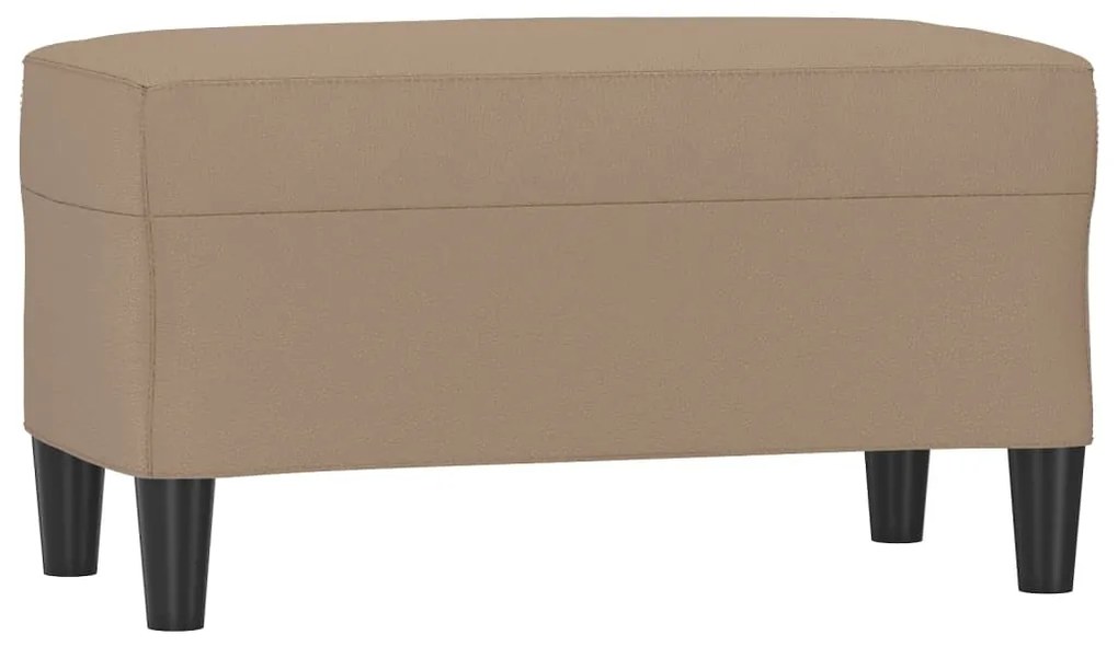 349396 vidaXL Bancă, cappuccino, 70x35x41 cm, piele ecologică