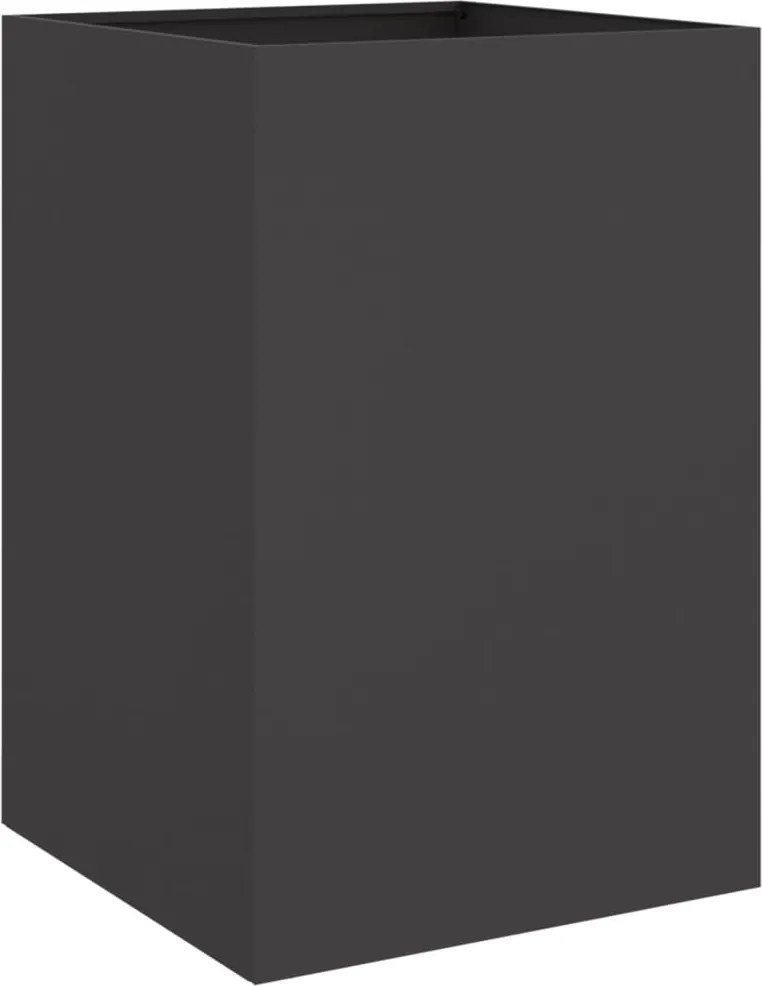 vidaXL Jardinieră, negru, 52x48x75 cm, oțel