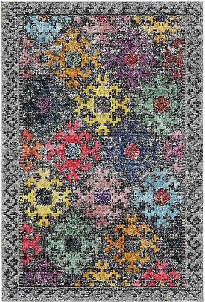 Covor F5008, 80x120 cm, forma dreptunghiulara, poliester, multicolor