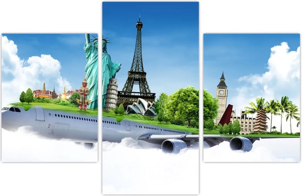 Tablou - Călătorie în jurul lumii (90x60 cm)