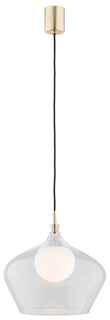 Lustra / Pendul modern design scandinav IRUN 30cm transparent
