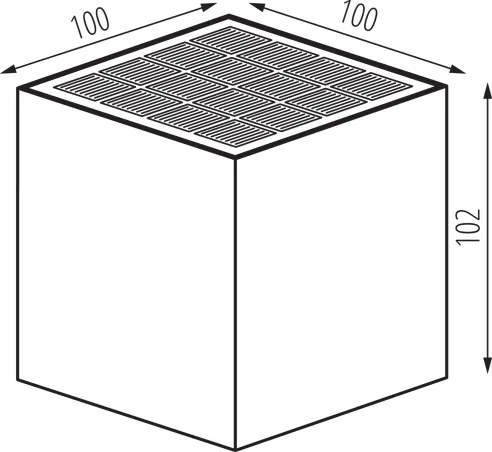 Kanlux REKA 28996-LED — Aplică LED solară de perete, 3W, 230V, 3000/4000/6500K, IP65, negru