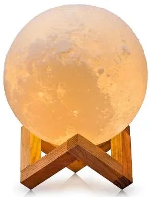 Lampă cu LED în designul Lunii Luna
