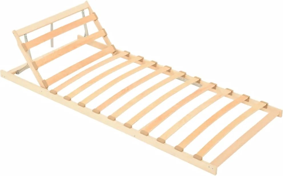 vidaXL Bază de pat cu șipci, 13 șipci, cap ajustabil, 70x200 cm