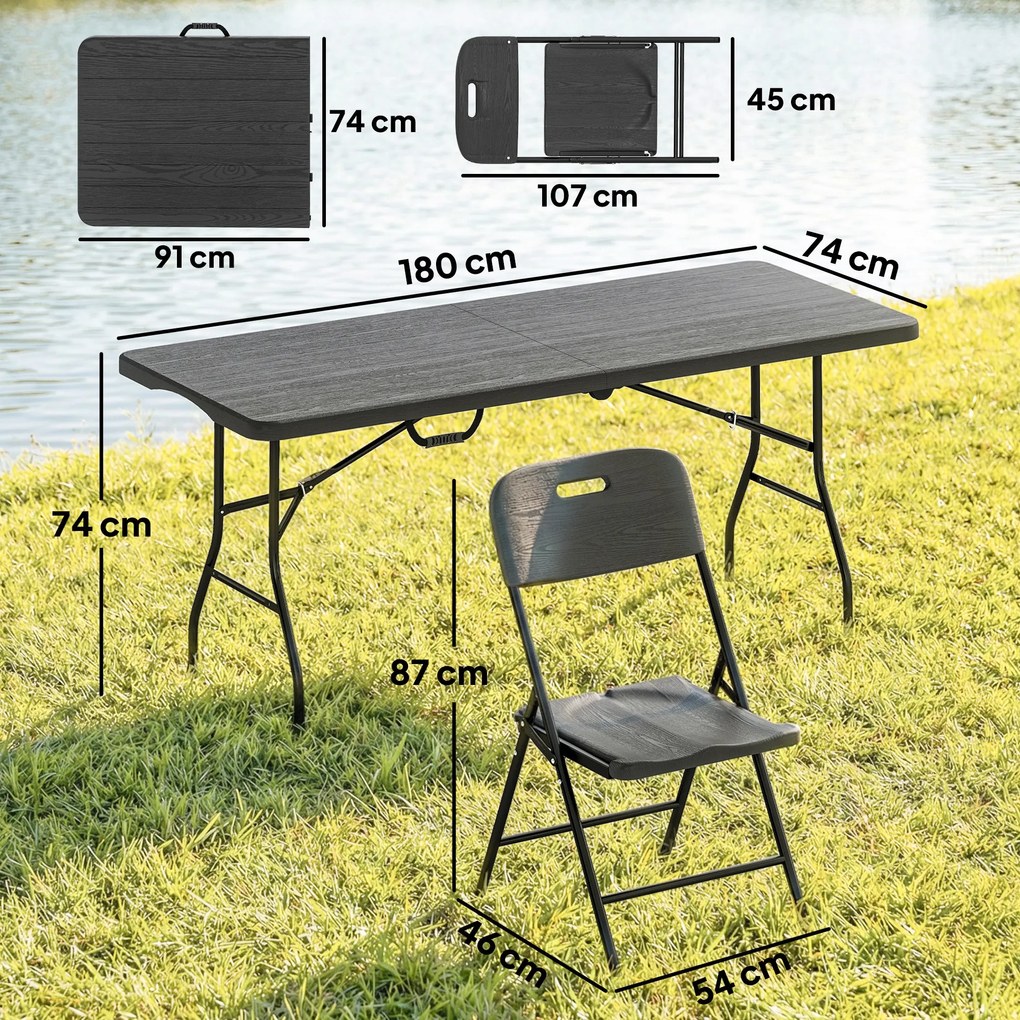 Outsunny măsuțe pentru plajă ușoare mobilier de camping bucătărie plastic pop pliabil pentru banchete | Aosom Romania
