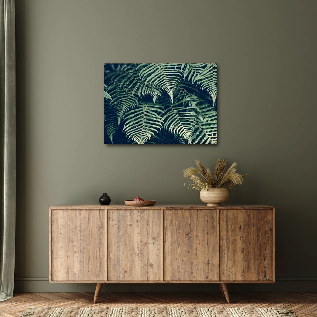 Tablou cu frunze de ferigă (70x50 cm)