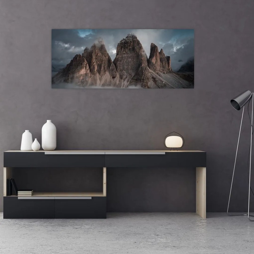 Tablou - Trei Dinți, Dolomiți Italieni (120x50 cm)