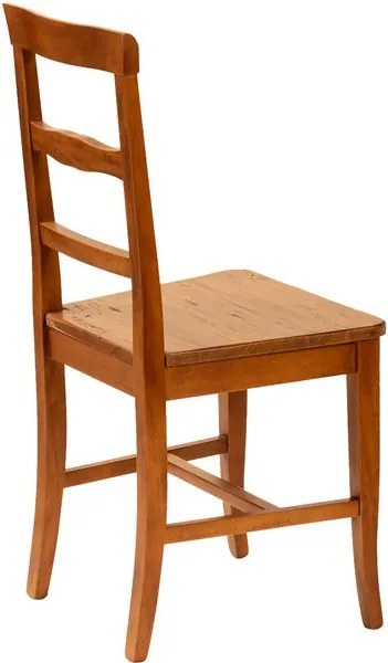 Scaun, L45 43 H92 cm, cu sezut din lemn masiv