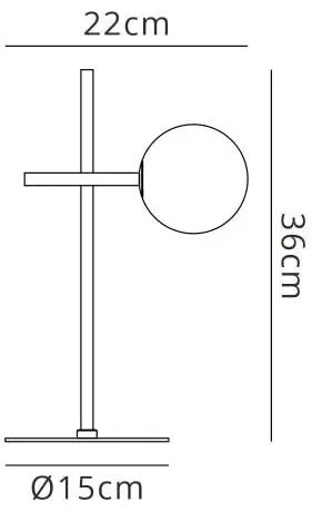 Veioza, Lampa de masa design Art Deco CELLAR 1L