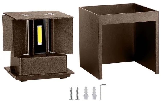 Aplică LED de exterior LED/11W/230V 3000K IP65 maro