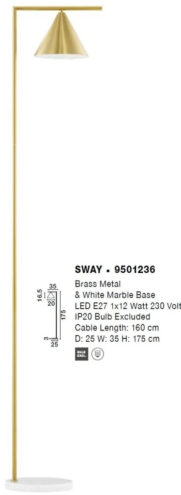 Lampadar design modern minimalist SWAY