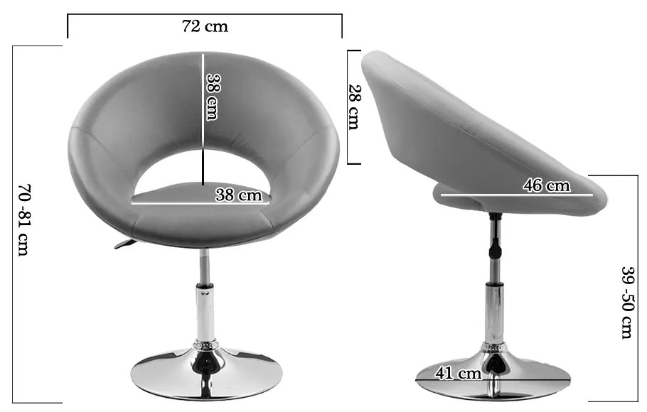 Scaun lounge verde REL 218 din piele ecologică cu cadru cromat reglabil