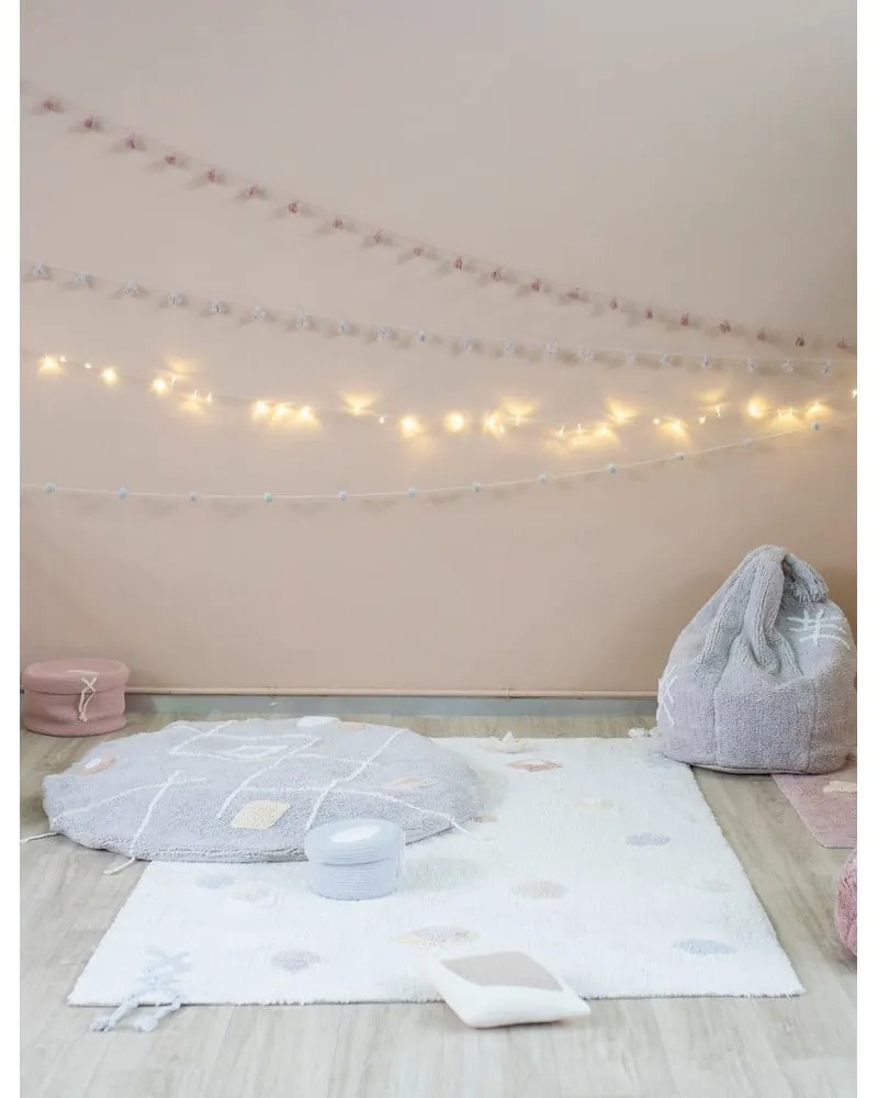 Covor pentru copii crem lavabil/țesut manual din bumbac 140x200 cm Kim – Lorena Canals