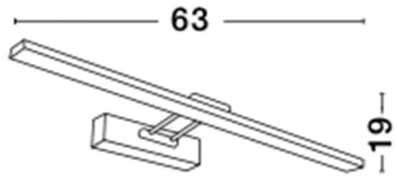 Aplica LED directionabila pentru baie IP44 Rosa 8W NVL-8141291