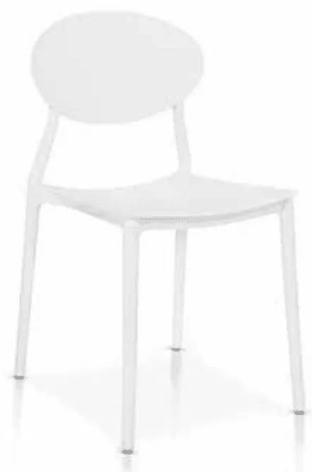 Set 4 scaune BOB -HORECA-POLIPROPILENA - GRI