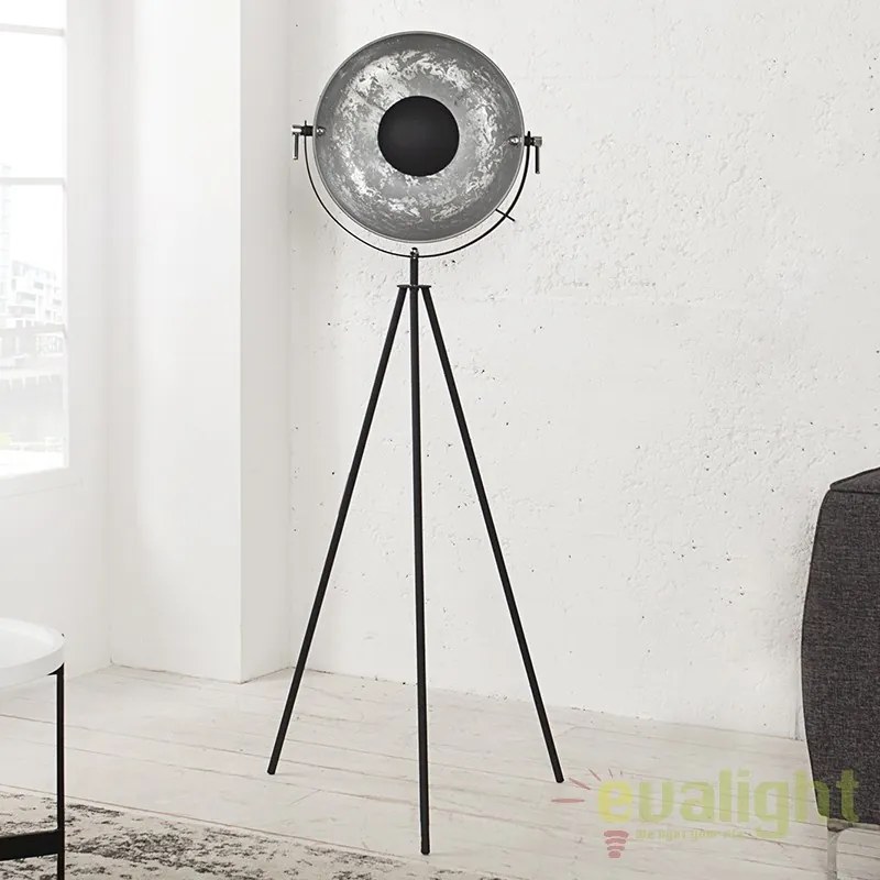 LAMPADAR DESIGN RETRO Studio negru/ argintiu A-36619 VC