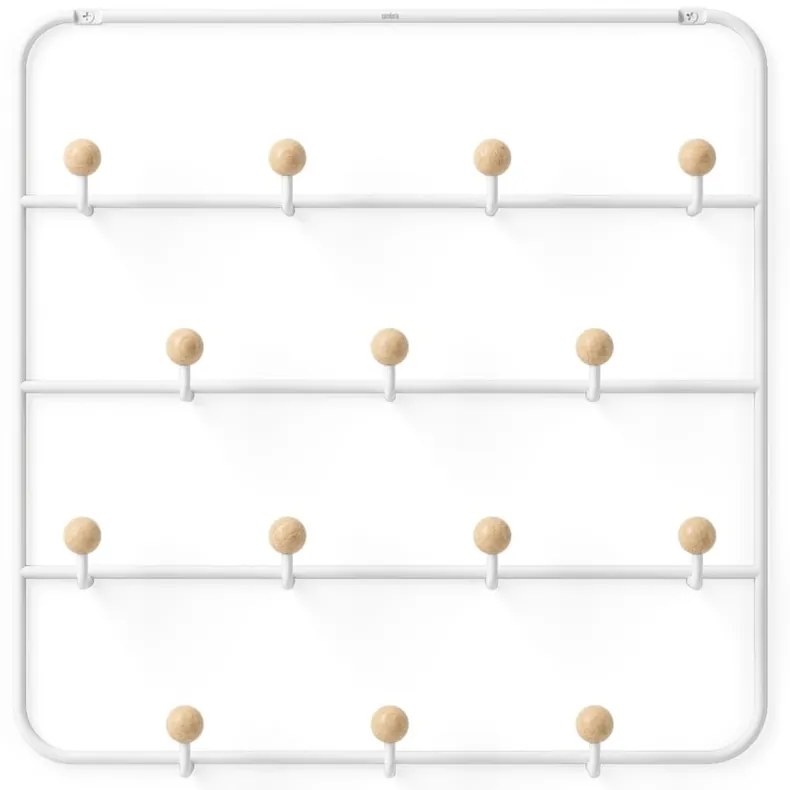 Cuier de ușă alb/în culoare naturală din metal 36 cm Estique – Umbra