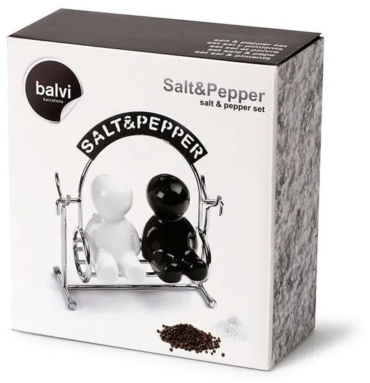 Solniță și piperniță cu suport Salt &amp; Pepper – Balvi