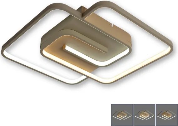 BRILAGI - Plafonieră LED dimabilă VELO LED/64W/230V 48x48 cm bej + telecomandă