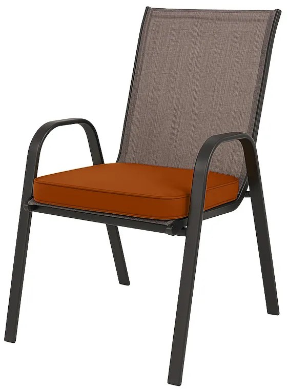 Perna de scaun pentru exterior VIREON 44x45 cm, maro-portocaliu