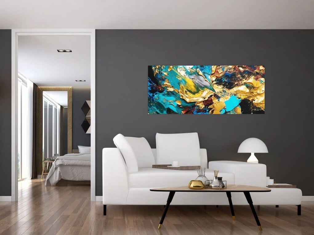 Tablou - Pictură în ulei texturată (120x50 cm)