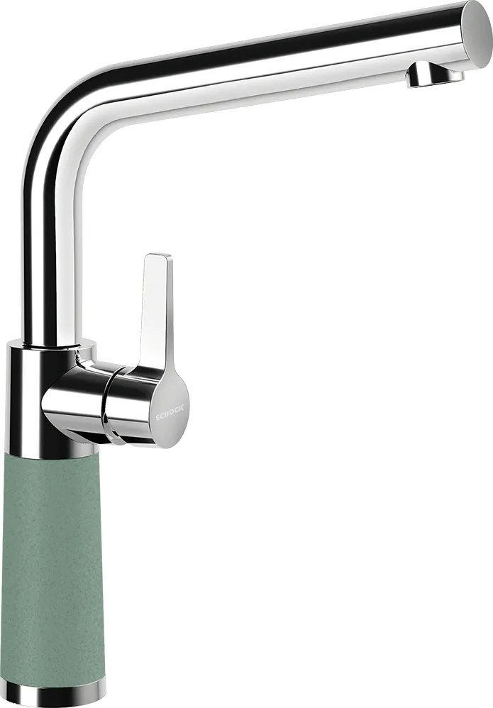 Baterie bucatarie Schock SC-540 Cristalite Sage, aspect granit, cartus ceramic, verde salvie