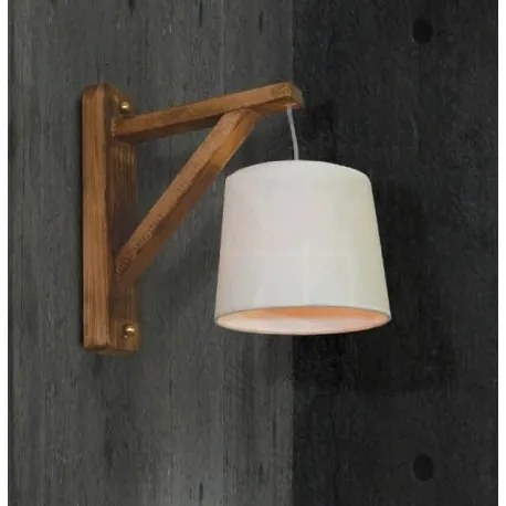 Aplica de perete rustic cu baza din lemn HL-461W IOKASTI 77-3218 HL