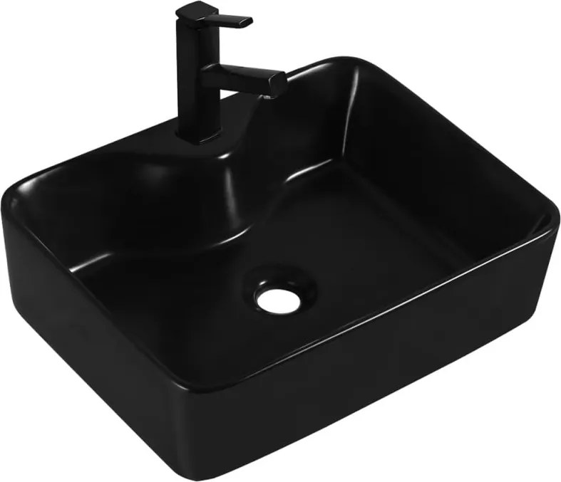 Mexen Eva chiuvetă deasupra blatului 48 x 37 cm, negru mat - 21424970