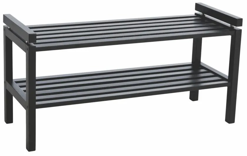 Pantofar negru din lemn de stejar Confetti – Rowico