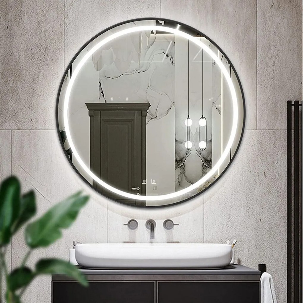 Oglinda LED 50 cm MMJ neagra