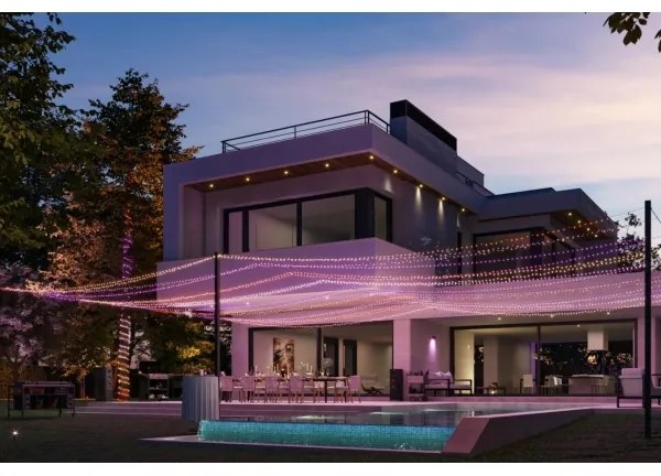 Instalație LED RGBW dimabilă de exterior de Crăciun Philips HUE WACA 250xLED 24,4 m IP54