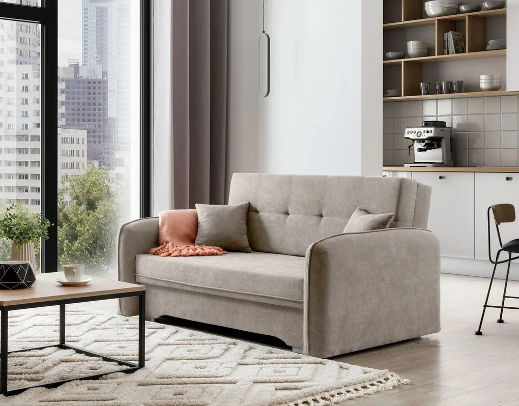 Canapea lemn masiv Laine 3-seater - Poco 50