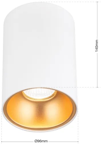 Orion - Spot orientabil STARLIGHT 1xGU10/50W/230V alb/auriu